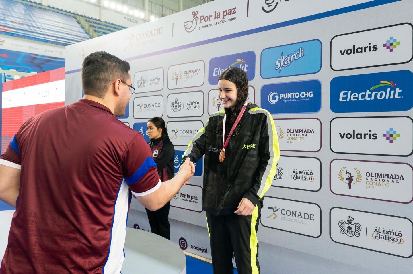 PALOMA LUNA REPITE PODIO                         Ahora consigue medalla de plata en natación de la Olimpiada Nacional Conade 2025
